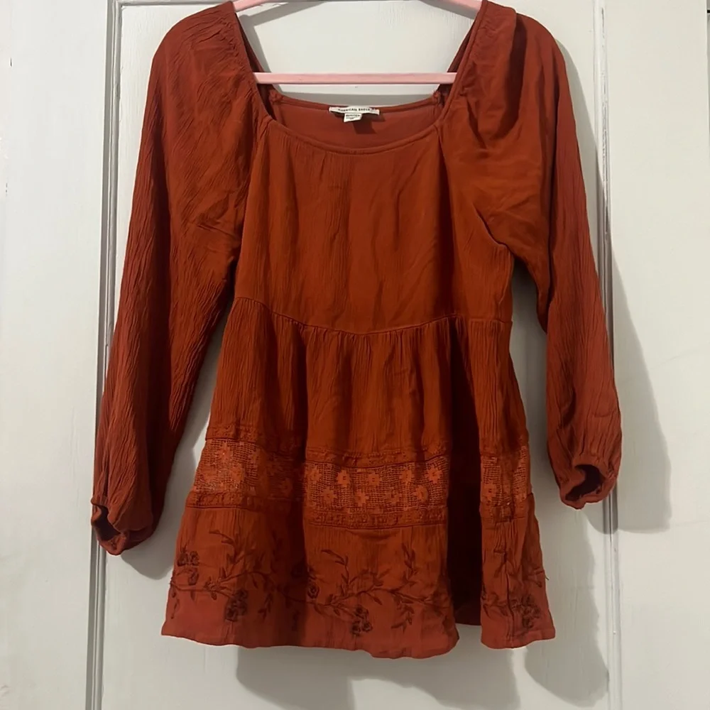 American Eagle Long Sleeve Top - Picture 1 of 6